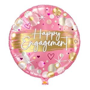 engagement-pink-mylar helium balloon