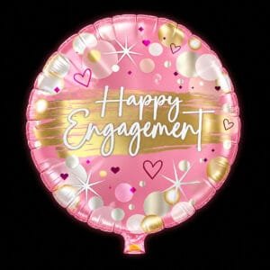 engagement-pink-mylar balloon