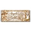 golden glitter shoe-chocolate wrapper