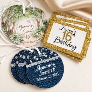 Sweet 16 Labels, Stickers & Tags