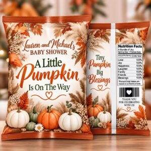 Parnell Fix  -Autumn Pumpkin Baby Shower Chip Bag