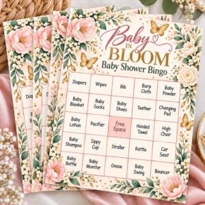 Baby in Bloom Bingo Cards