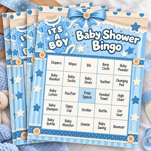 Its a Boy Bingo Baby Shower game