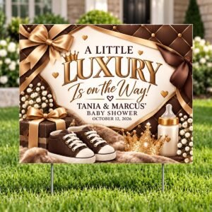 Luxury Baby Shower Yard Sign