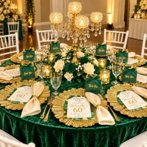 Event table styling green and gold